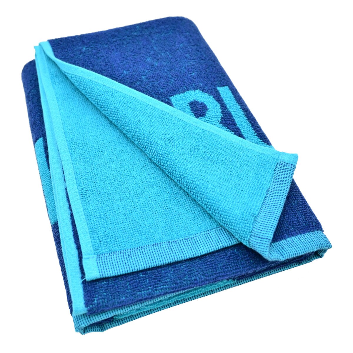 Butterfly Taoru Towel: Blue towel showing different colors